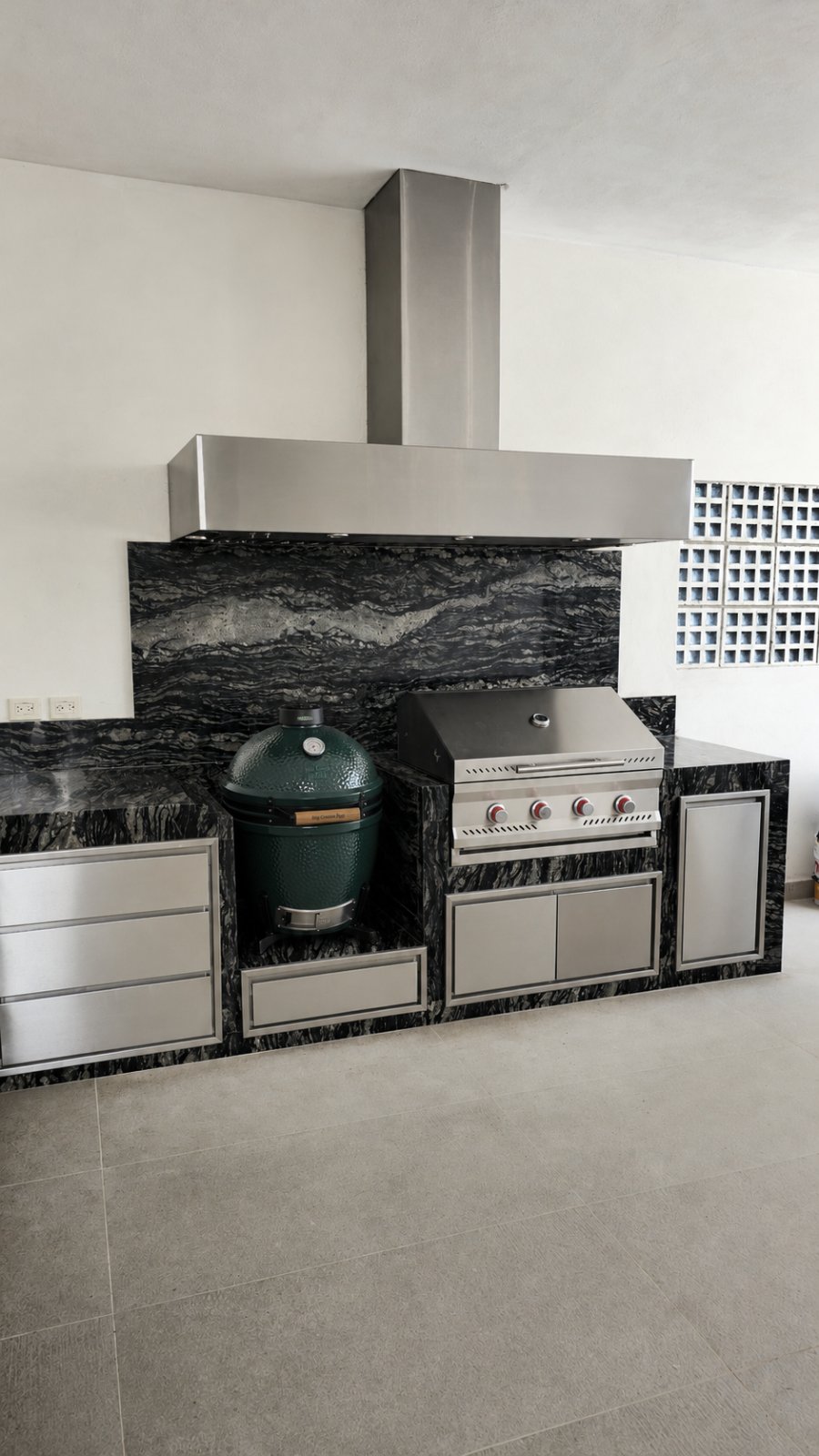 Cocina exterior Norte Grills, proyecto real
