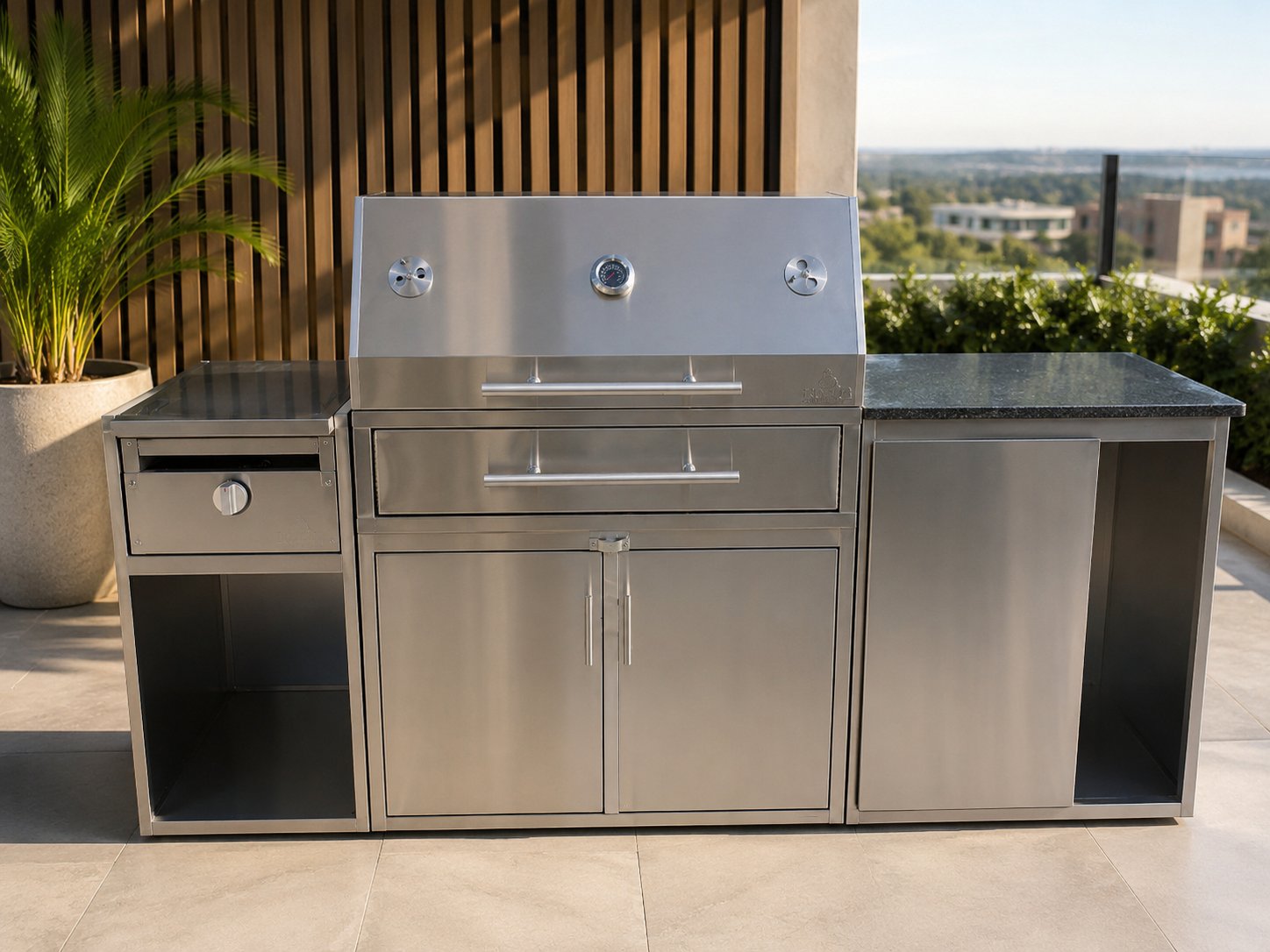 Cocina exterior Norte Grills, proyecto real