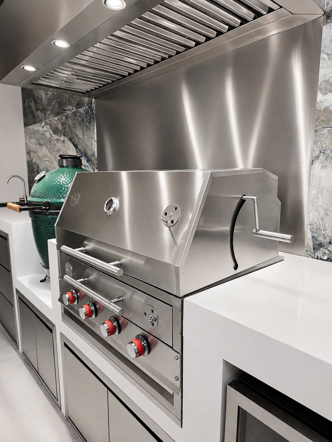 Cocina exterior Norte Grills, proyecto real