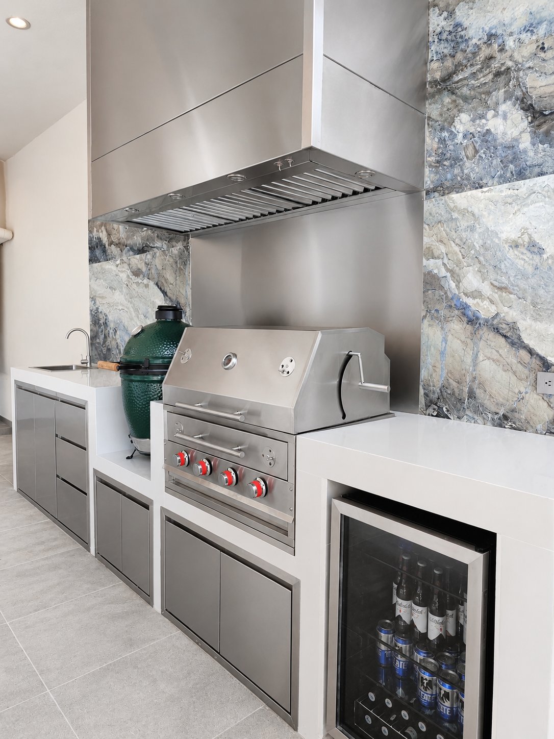Cocina exterior Norte Grills, proyecto real