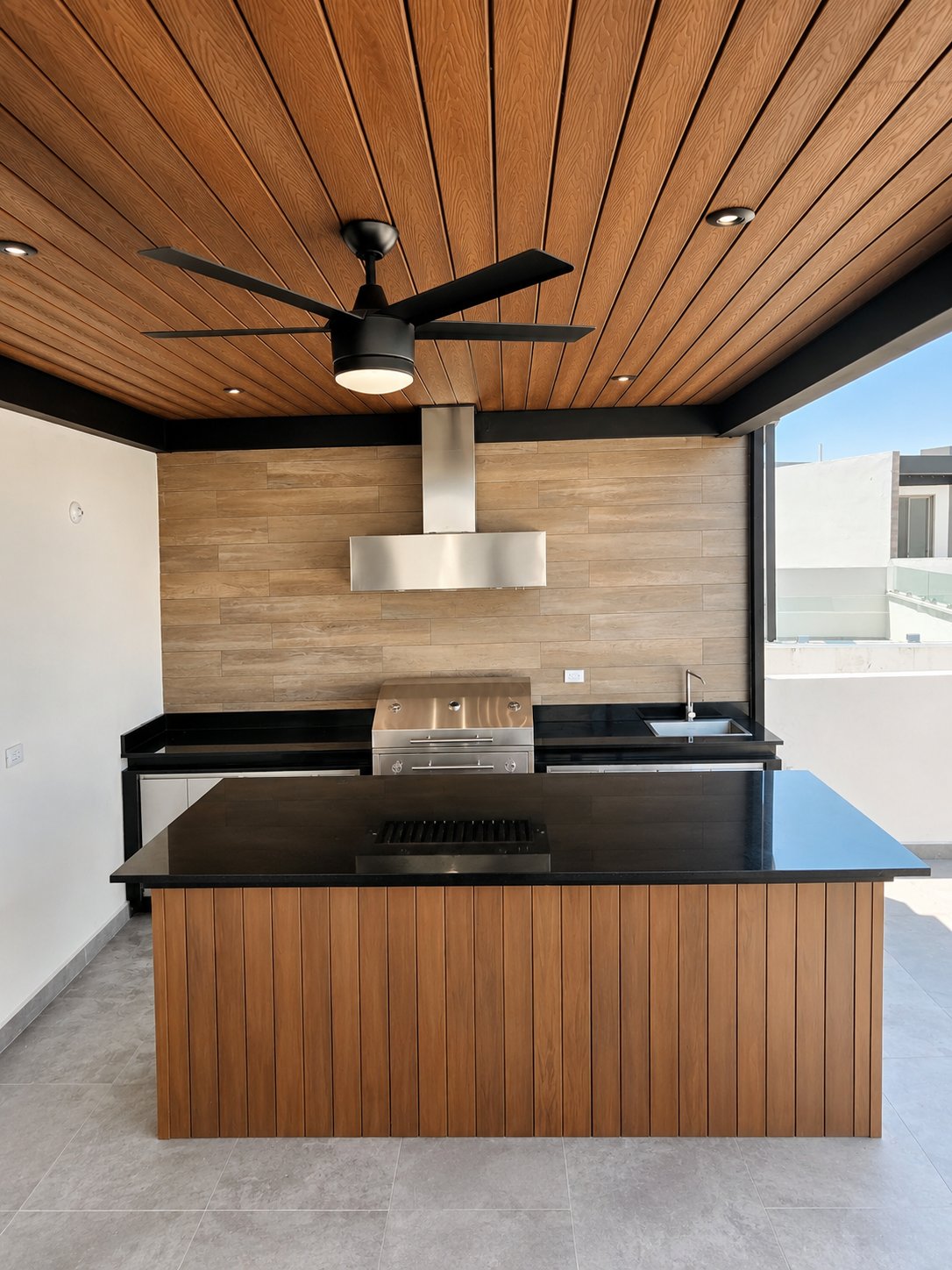 Cocina exterior Norte Grills, proyecto real