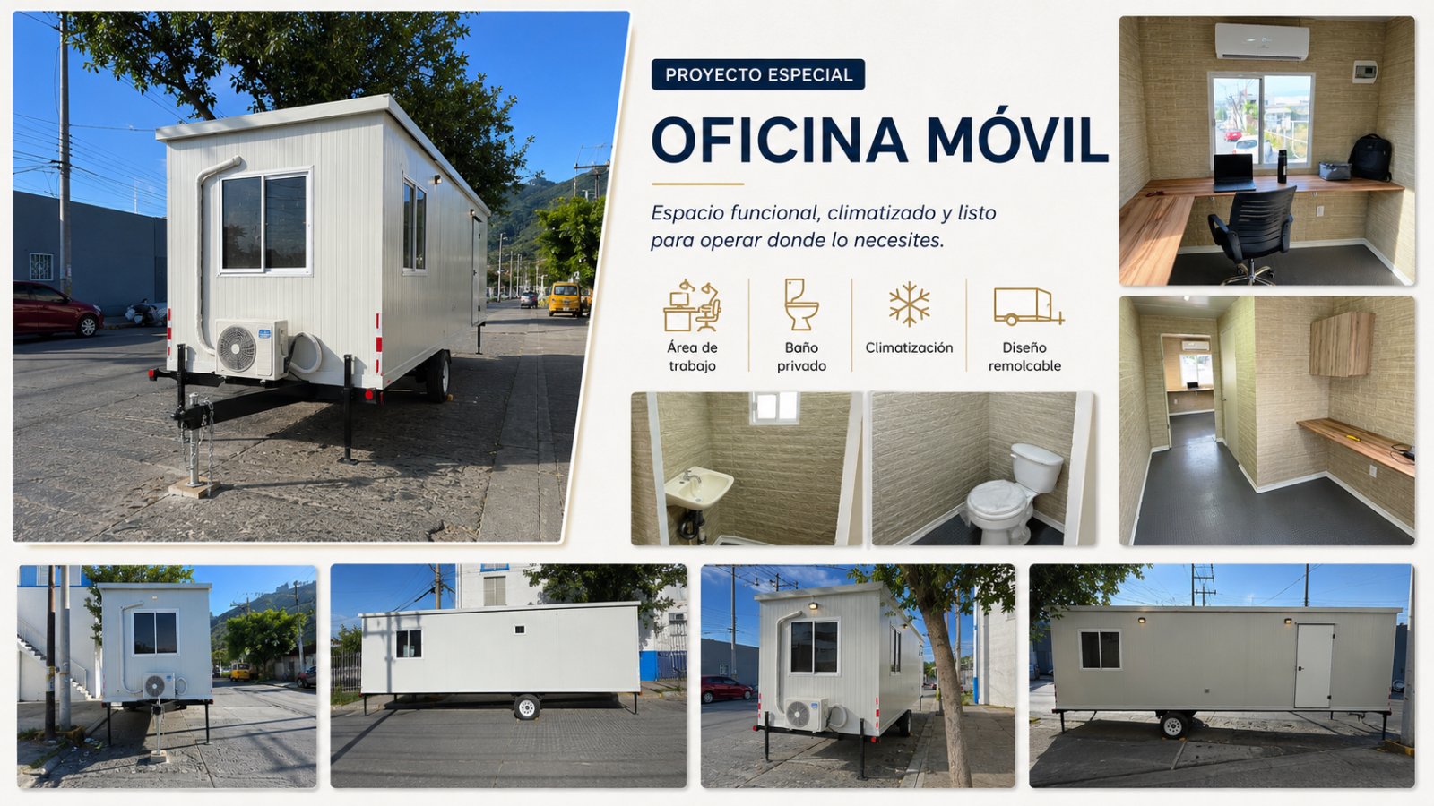 Proyecto especial: oficina móvil remolcable Norte Grills